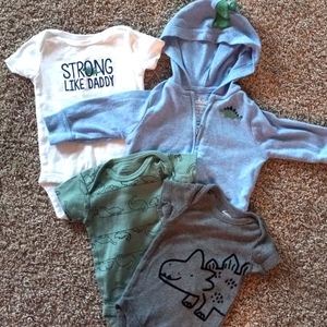 Carter's dinosaur baby boy lot